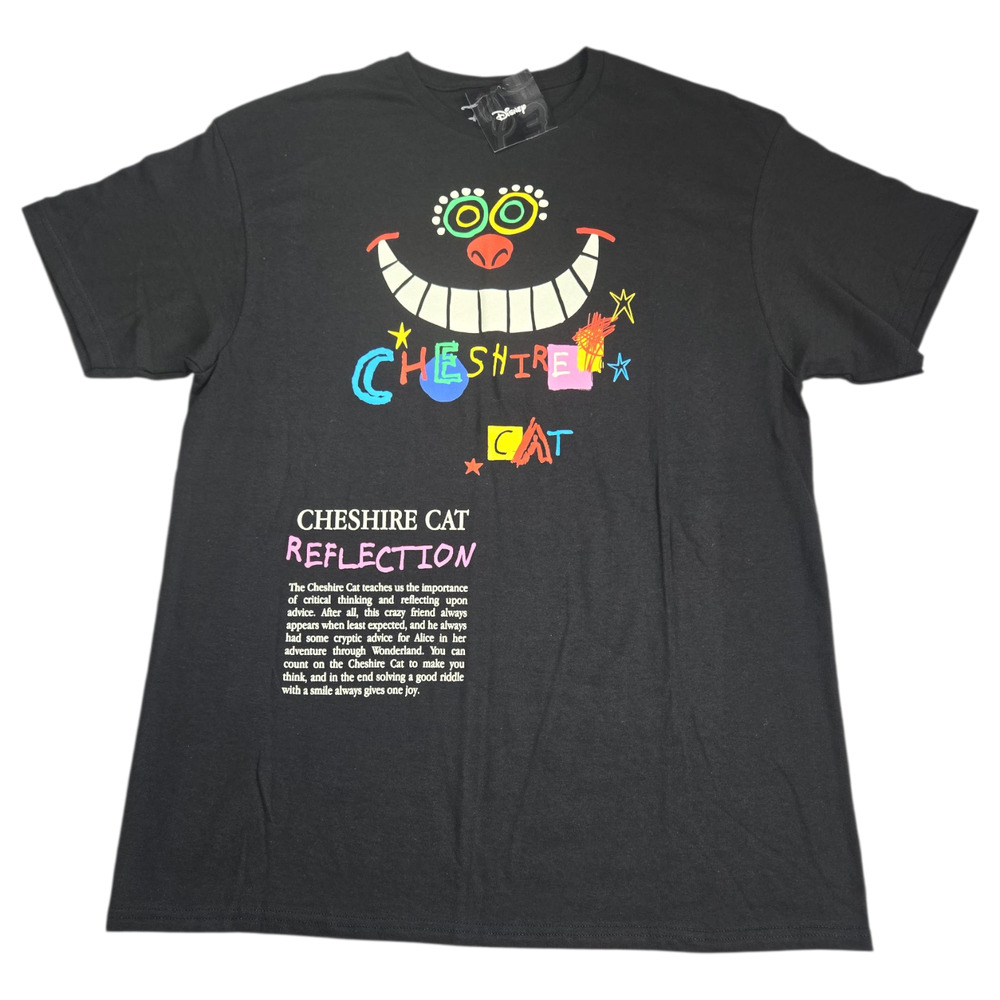 Isaac Morris Disney Men LG Cheshire Cat Alice Wonderland Funky Artsy NWT Tee